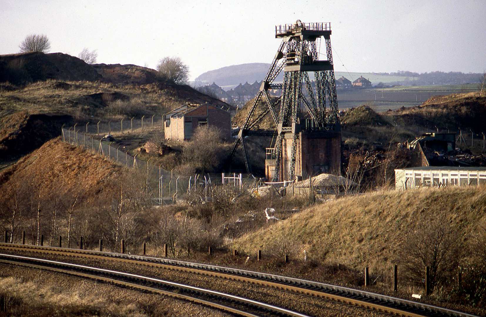 Remains of Renishaw Park Colliery 1991